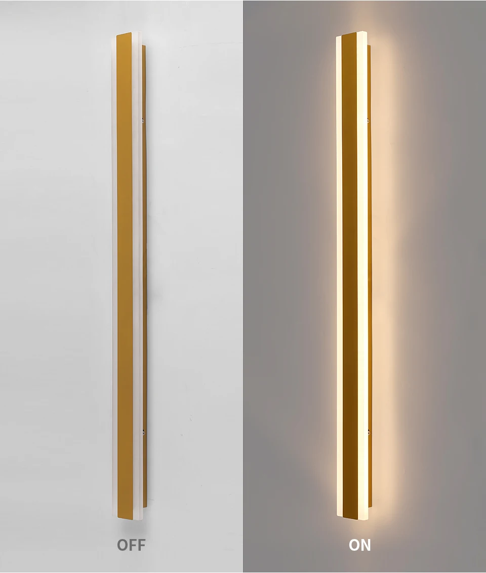 Outdoor Garage Veranda Verlichting LED Lange Wandkandelaars Helderheid Tuinlamp Zwart Goud Wit Grijs 85v 265v Villa Blaker Armatuur