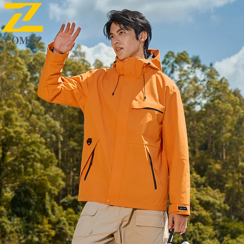 

3 in 1 Jacket Winter Unisex Trendy Fleece Lined Two Piece Set Waterproof Windproof Coats Mountain Climbing Outdoor Hiking Coat