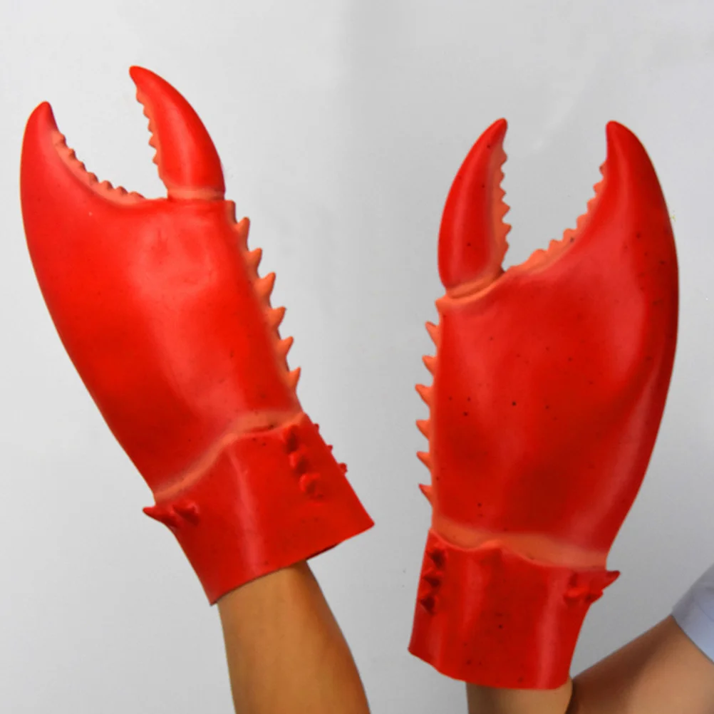 

Mitts Lobster Balaclava Gloves Outfits Crab Claw Antenna Cap Men and Women Tools