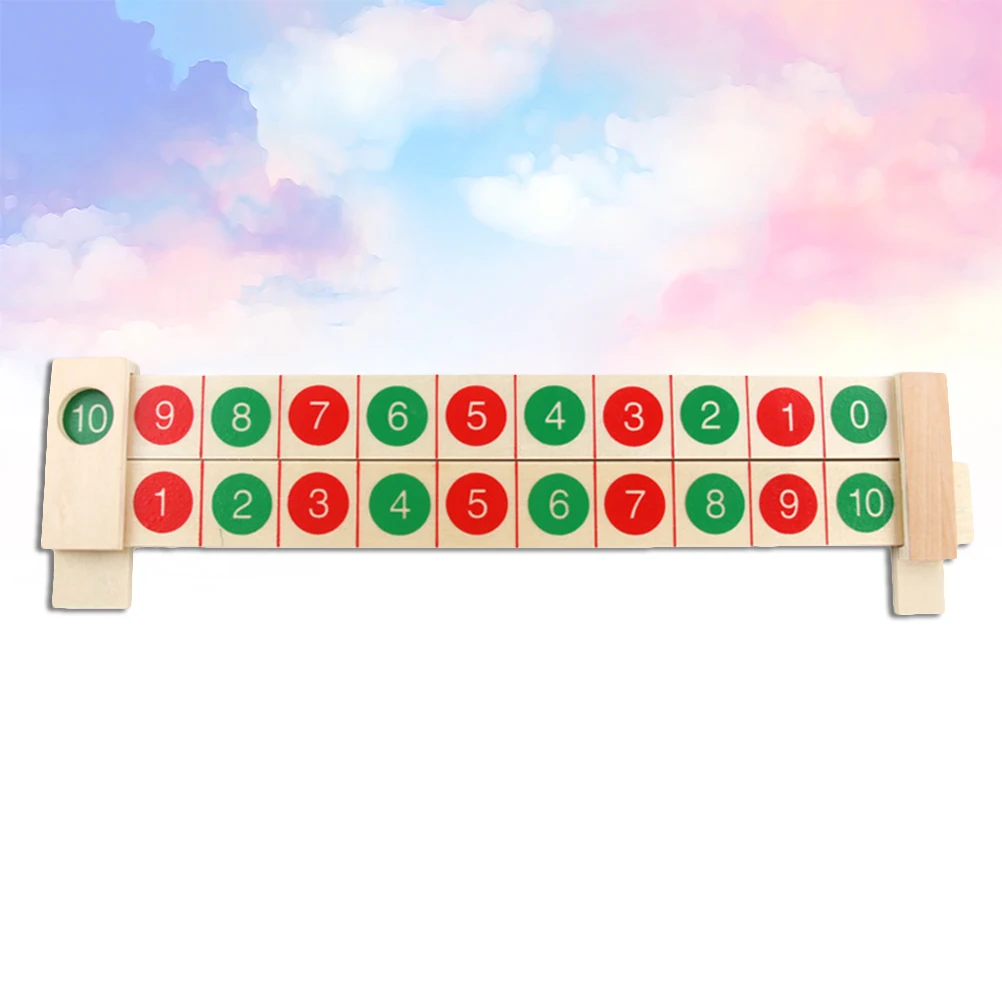 

Math Teaching Aids Toy Early Education Addition Ruler Number Numbers Matching Toys Wooden