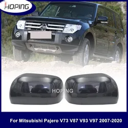 Hoping Rearview Mirror Cover Cap For Mitsubishi Pajero V73 V87 V93 V97 2007-2020 Door Wing Side Mirror Housing