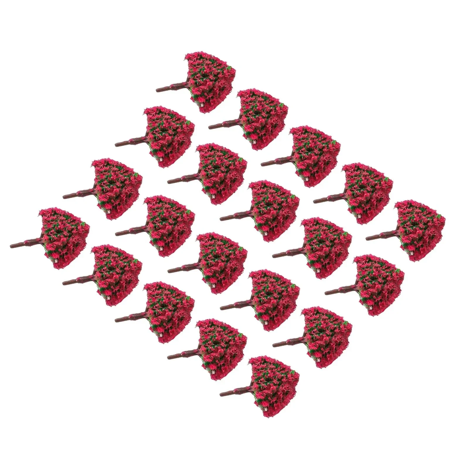20Pcs Mini Model Trees 3CM Landscape Decor Train Layout Accessories DIY Garden Supplies For Household Decor