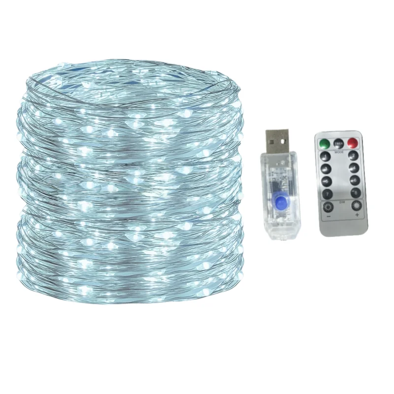 5M/10M/20M/30M USB 8Modi Fernbedienung Kupferdraht LED Wasserdichte String Fairy Licht für Weihnachten Party Neue Jahr Weihnachten Dekoration