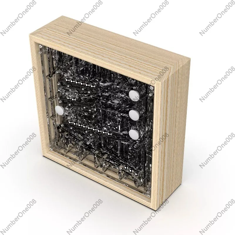 Marbles Steel Balls Clock Track Personality Ornament Craft