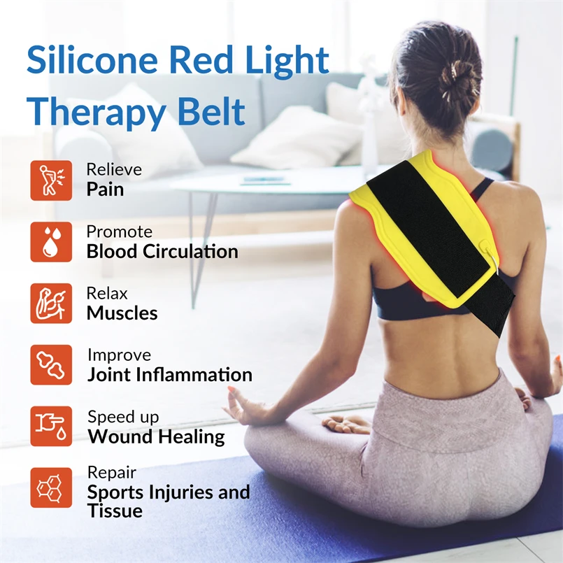 

660nm 850nm 940nm Red Light Therapy 24W Gospel Light Therapy Pad Light Therapy Matchine Relieve Stress Relaxation Hot Compress