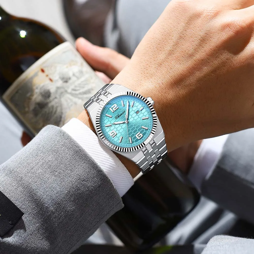 Chenxi Luxury Watch For Man Stainless Steel Waterproof Luminous Date Men Watch Casual Quartz Men's Watches Male Clock  New
