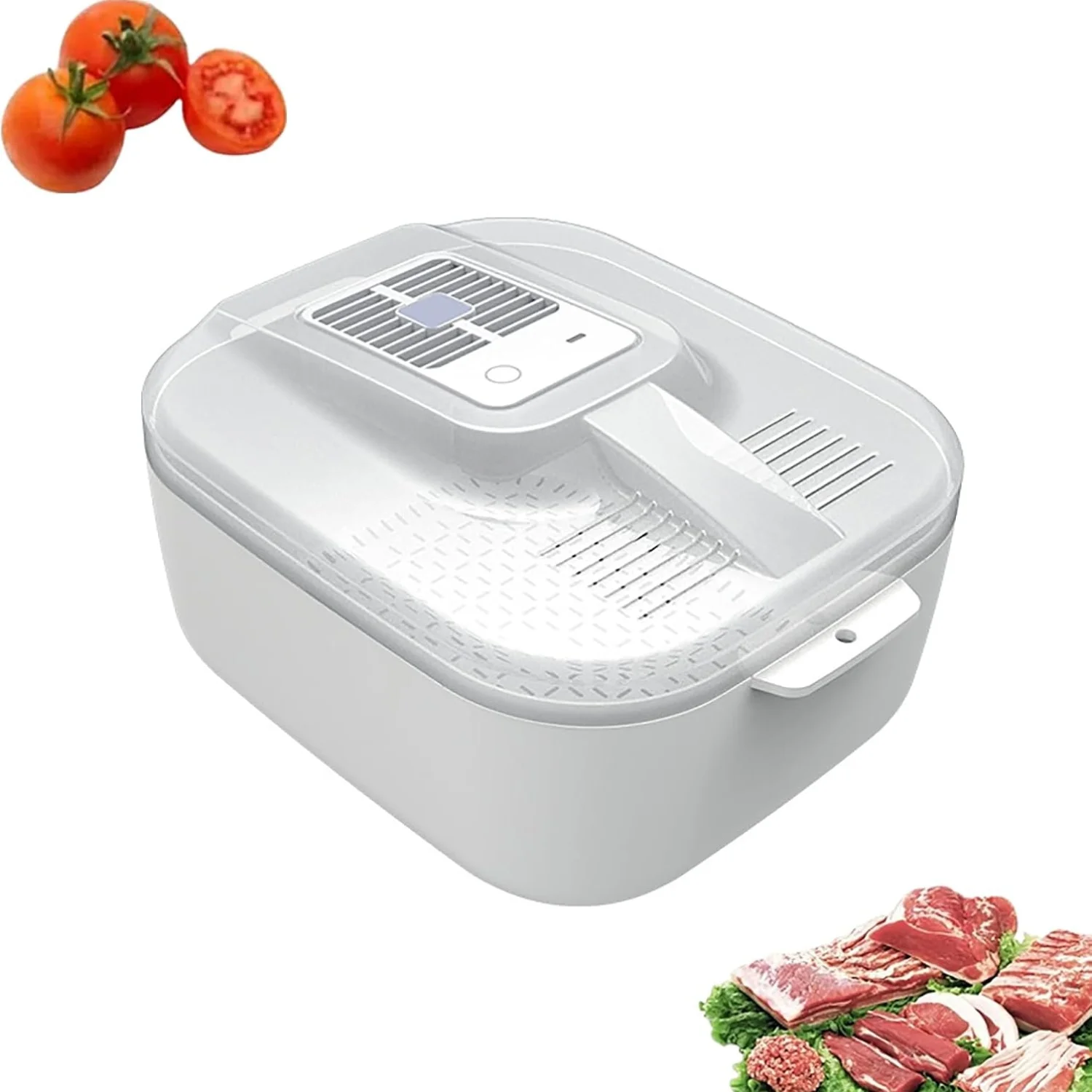 

4 in 1 Kitchen Household Defrosting Machine Meat Steak Food Preservation Ice Fast Defrosting Plate Two Speed Adjustment