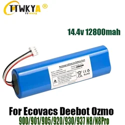 Batería de repuesto para Robot aspirador Ecovacs Deebot Ozmo 12800, N8,N8 Pro, Li-ION, 900.901.905.920.930.937 V, 14,4 mAh