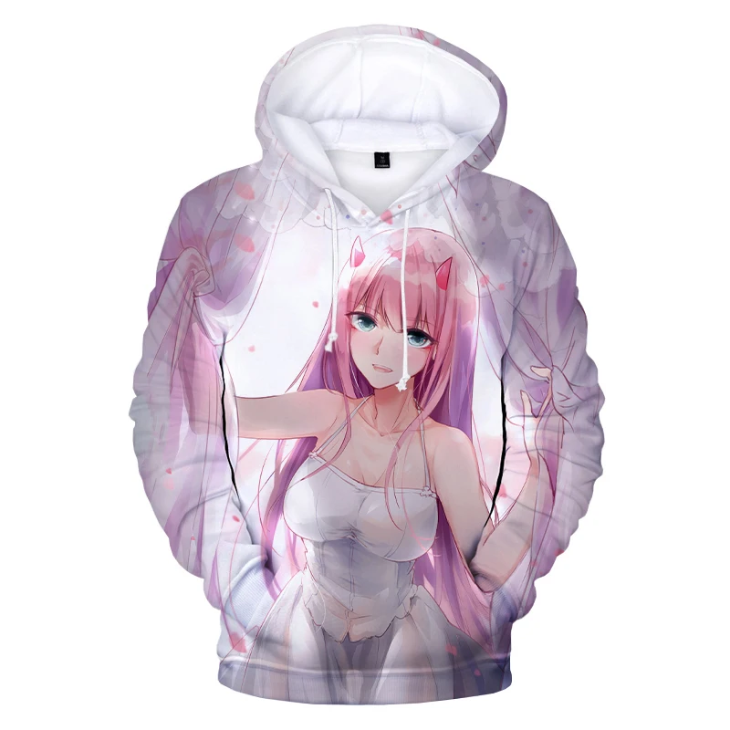 DARLING in the FRANXX 3D Hoodies Anime Zero Two Hoodie Sweatshirts Boys Girls Cute Clothes Men Women Streetwear Cool Pullover