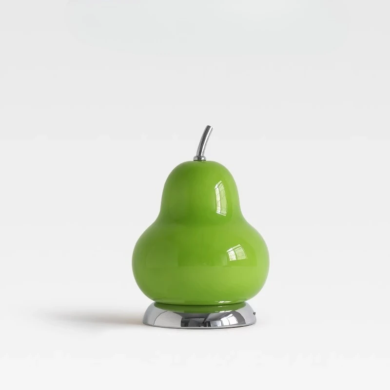 

French cream pear bedroom bedside study charging touch portable atmosphere small night desk lamp