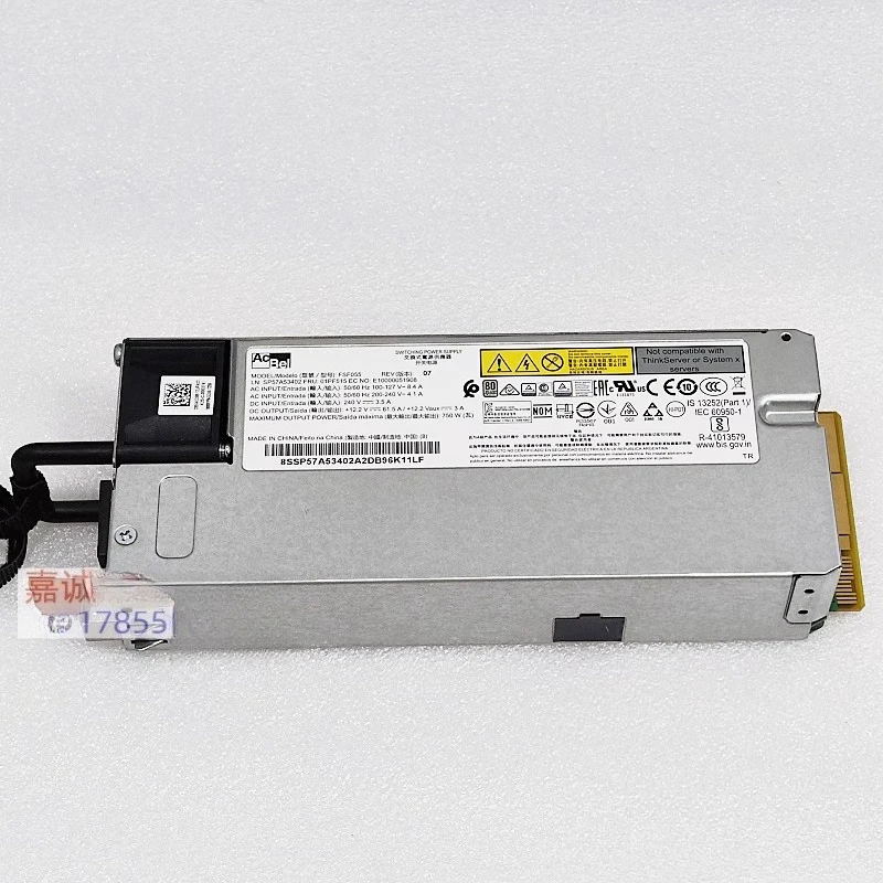 

Для Lenovo, Server SR590 SR588 SR650 SR530 01PF536 01PF515 Блок питания 750 Вт б/у