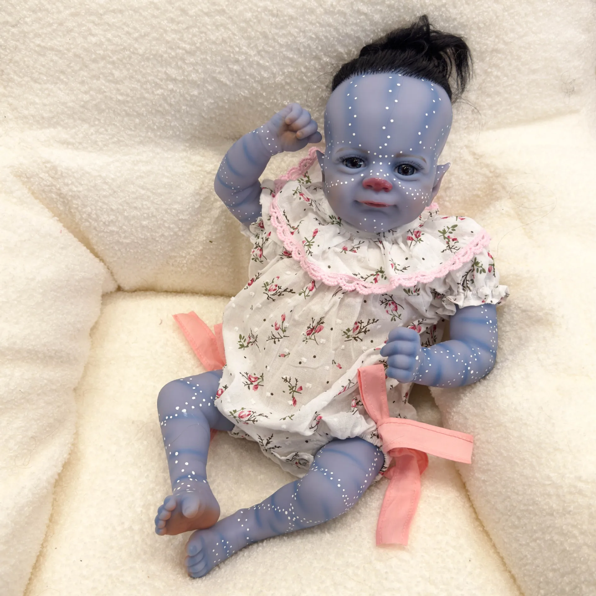 Cloth Body Avatar Lifelike Reborn Baby Doll Collectible Art Doll Soft Silicone Bebe Doll Detailed Painting Toys Children Gift