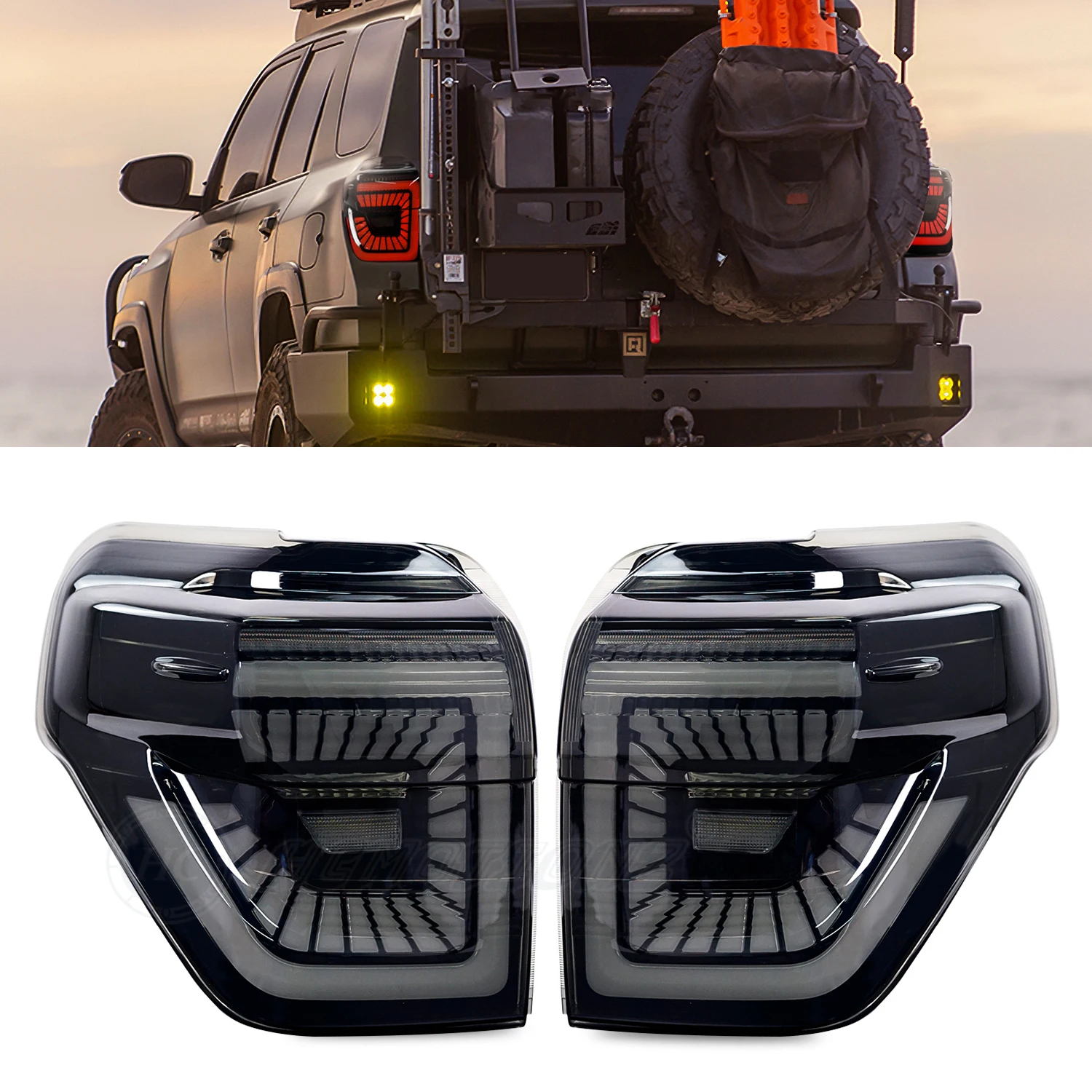 HCMOTIONZ LED Tail Lights for Toyota 4Runner 2010-2023 SR5 TRD Off Road Lmited Rear Lamp Plug And Play Waterproof High Quality