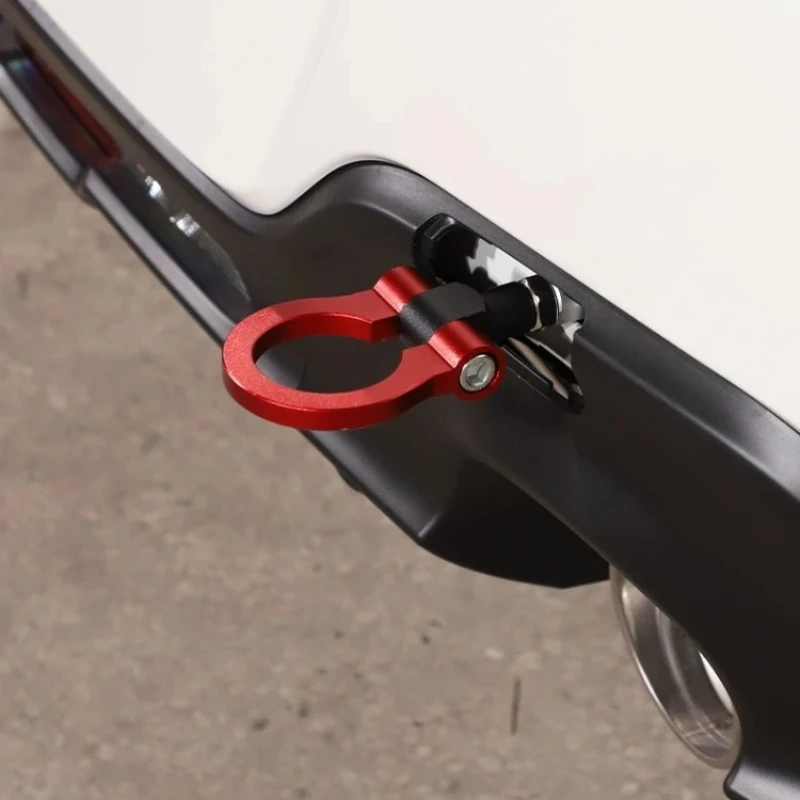

Для Toyota 86 и Subaru BRZ 2012-2020: Красный буксировочный крюк из алюминиевого сплава, кольцо для буксировки, накладка на бампер, аксессуары для автомобиля