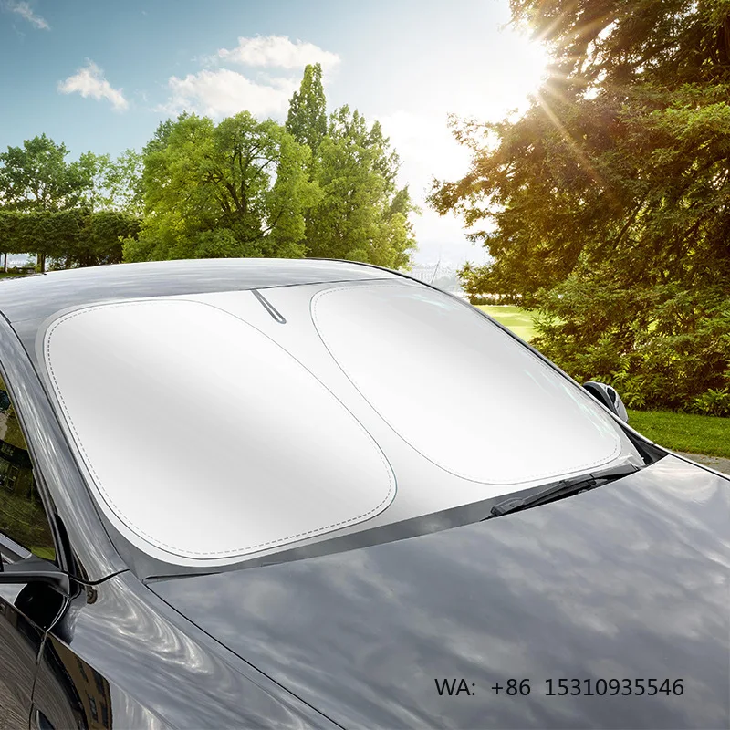 New Arrival Magnetic Mesh Foldable Telescopic UV Protection Car Front Windshield Heat Insulation Sunshade