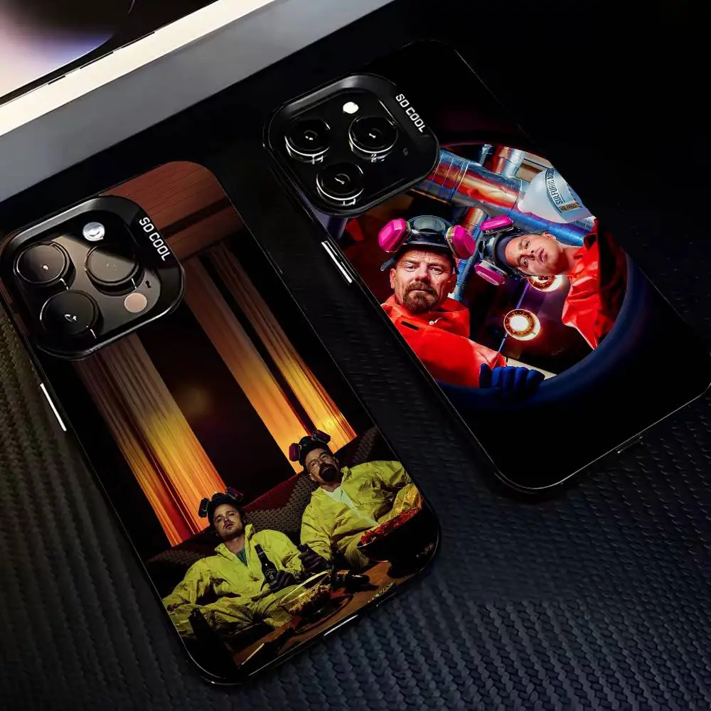 

Black Hat Symbolism B-Breaking Bad Phone Case For iPhone17,16,15,14,13,12,Pro Max Black Colored Silver Plated Inside Cover