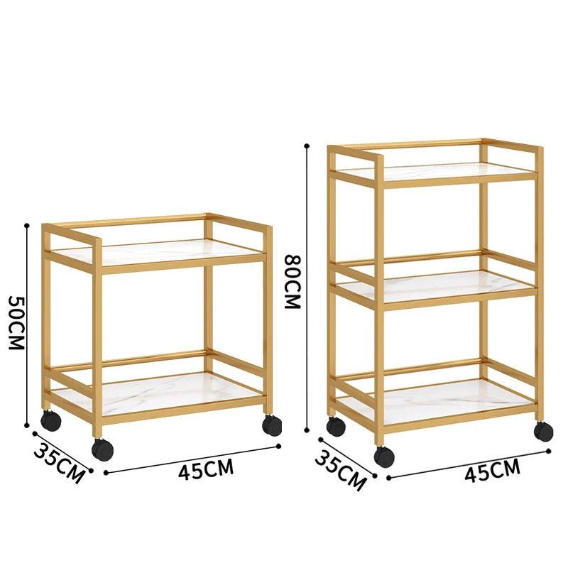 

High-grade Beauty Trolley Beauty Salon Special Skin Care Care Storage Trolley Cosmetics Hairdressing Manicure Push Tool Trolley