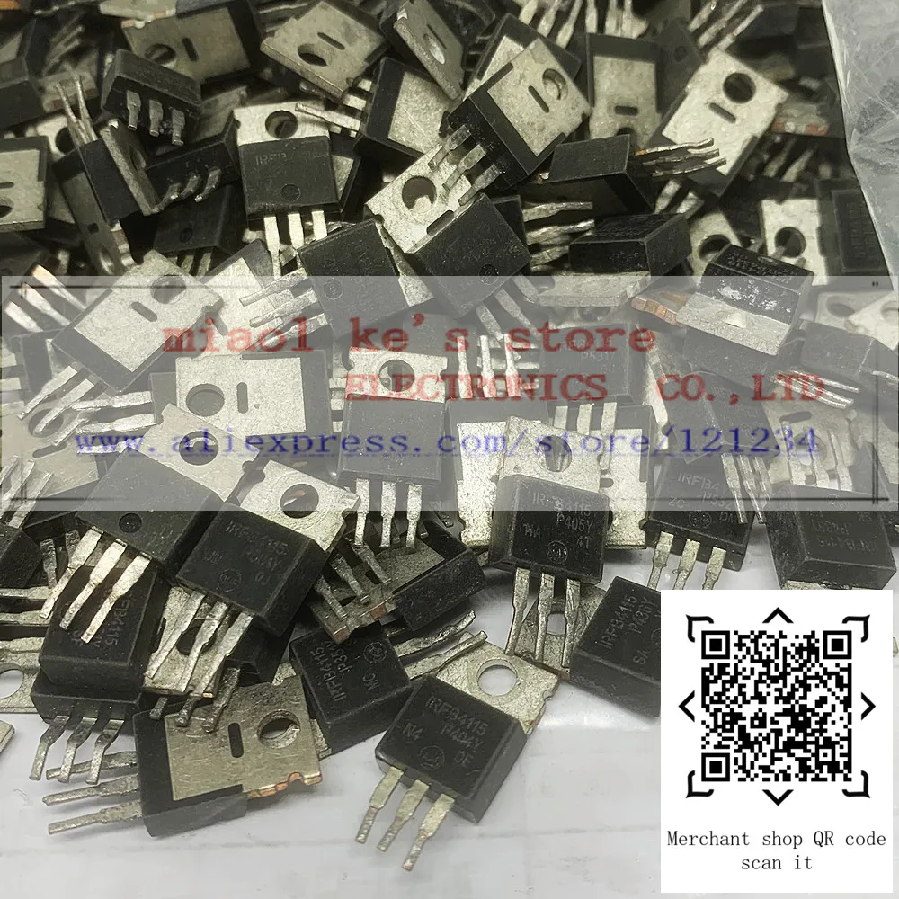 [50pcs] Original : IRFB4115PBF IRFB4115 (With tin) - MOSFET N-Channel 150V 104A TO220AB