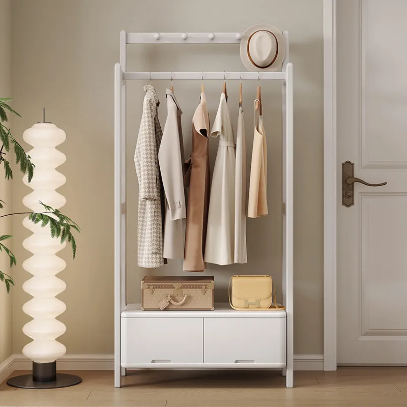 Living Room Wooden Coat Racks Garment Hanging Indoor Space Saving Coat Racks  Hall Furniture