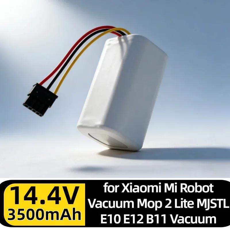 14.4V/14.8V 6800mAh Rechargeable Battery – N011-4S1P Li-Ion ，for Xiaomi MJSTL/E10/E12/B11/Mop 2 Lite Robot Vacuum