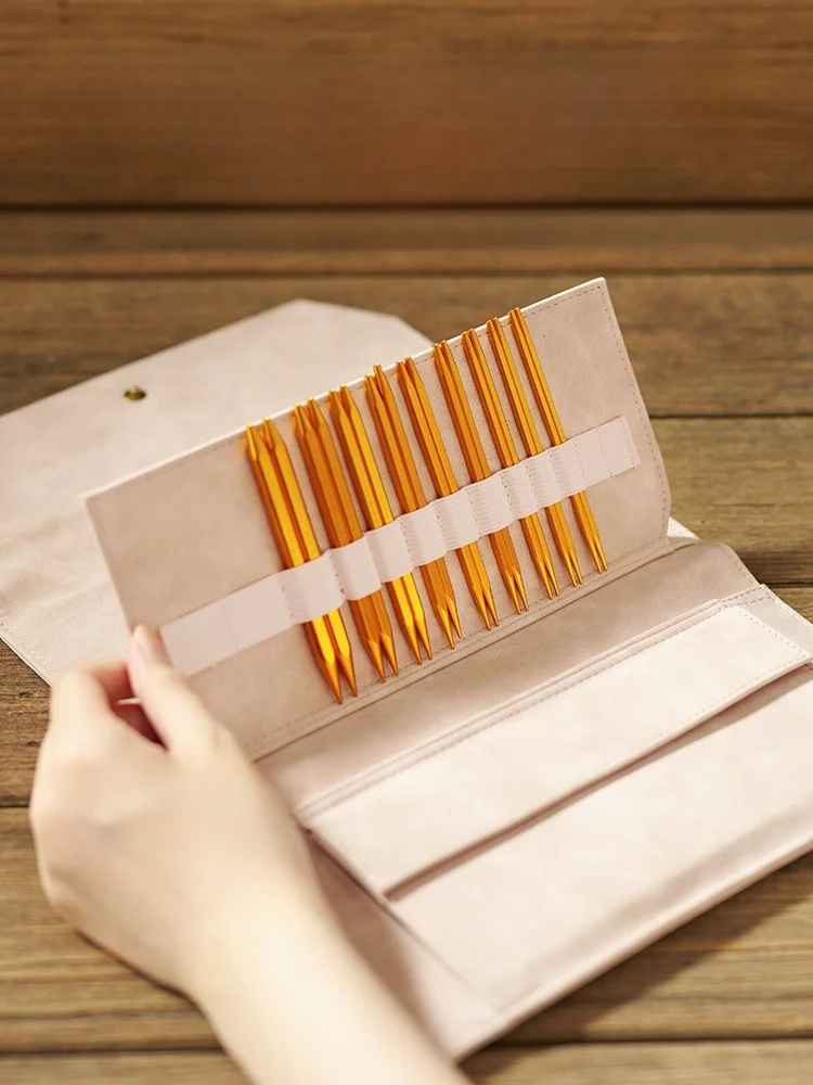 

Набор алюминиевых круговых спиц (9 моделей) для ручного вязания, включая спицы для свитеров и для домашнего текстиля