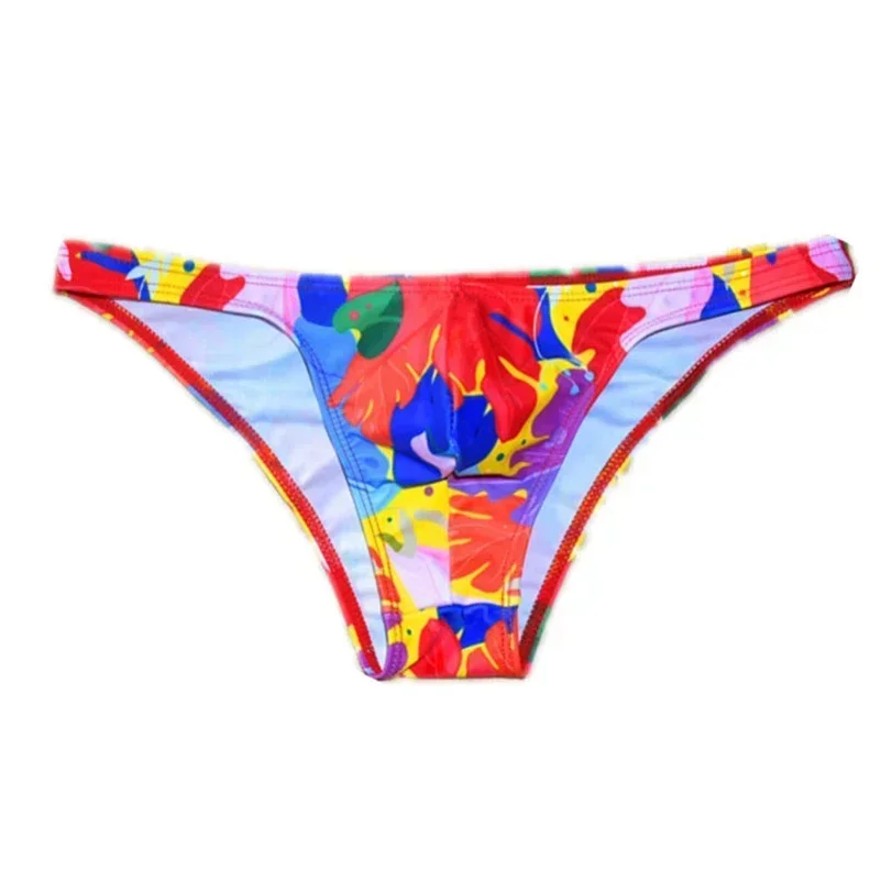 Stroje kąpielowe na pół biodra Męskie majtki kąpielowe Seksowny strój kąpielowy bikini z bardzo niską talią Męskie kąpielówki Szorty plażowe Męski strój kąpielowy