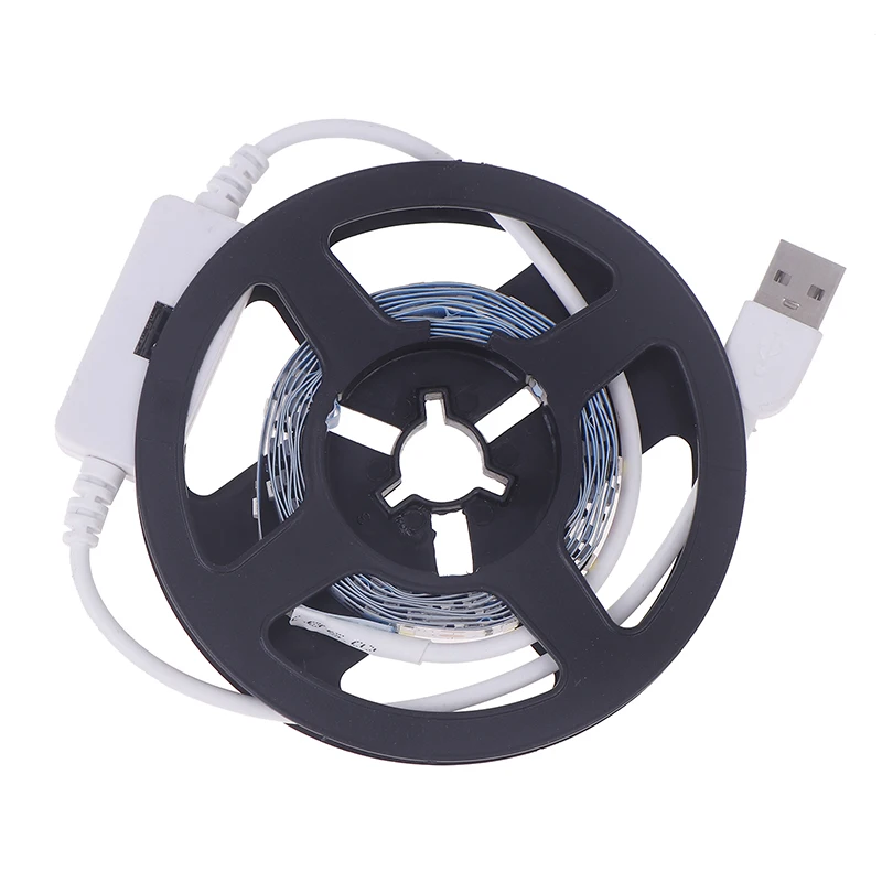 1Pc DC 5V Lamp USB Motion LED Backlight TV Kitchen LED Strip Hand Sweep Waving ON OFF Sensor Light Diode Light Double-sided Tape
