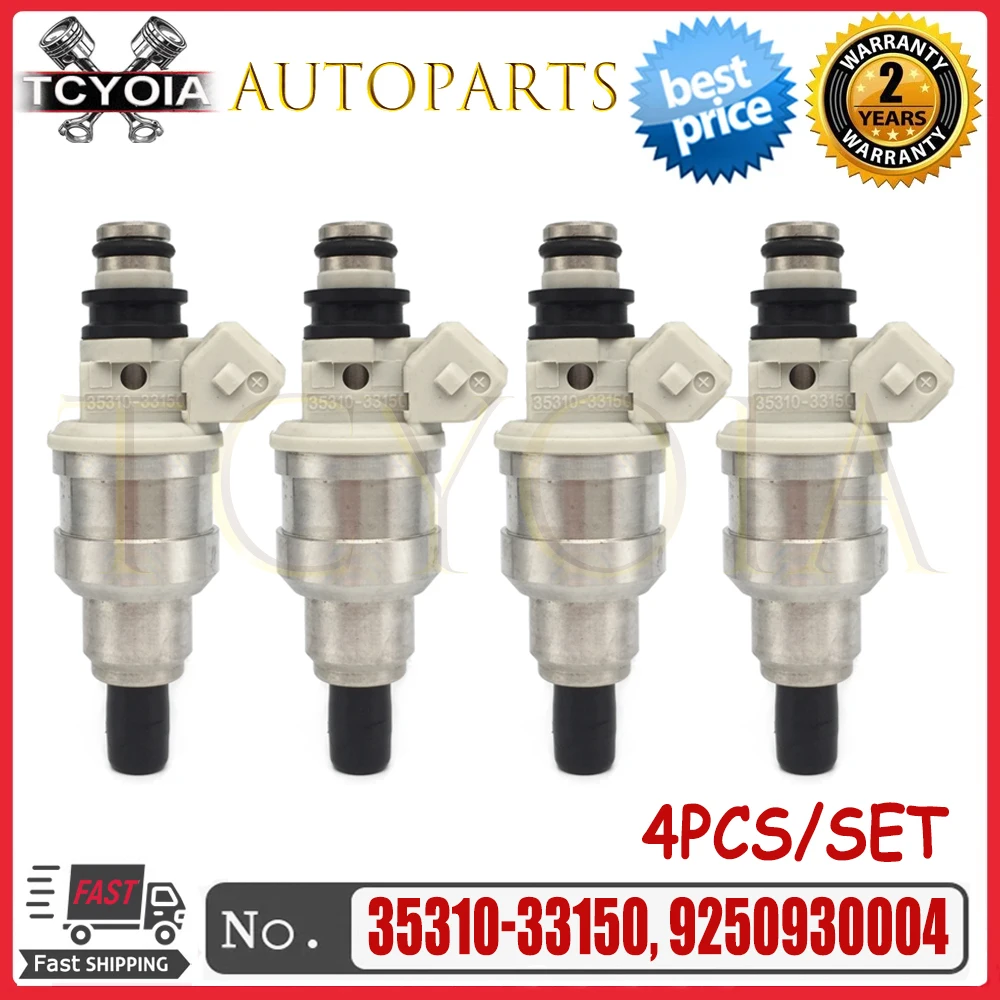 PEIVSO 4pcs/lot New Fuel Injectors Nozzle 9250930004 35310-33150 3531033150 For Hyundai Sonata 2.0L 35310 33150