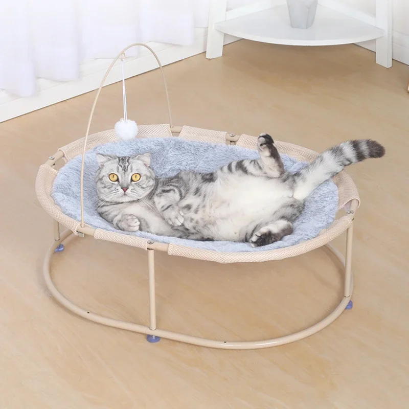 

Bed winter warm cat hammock hanging basket off the ground Princess pet nest cat supplies all seasons.