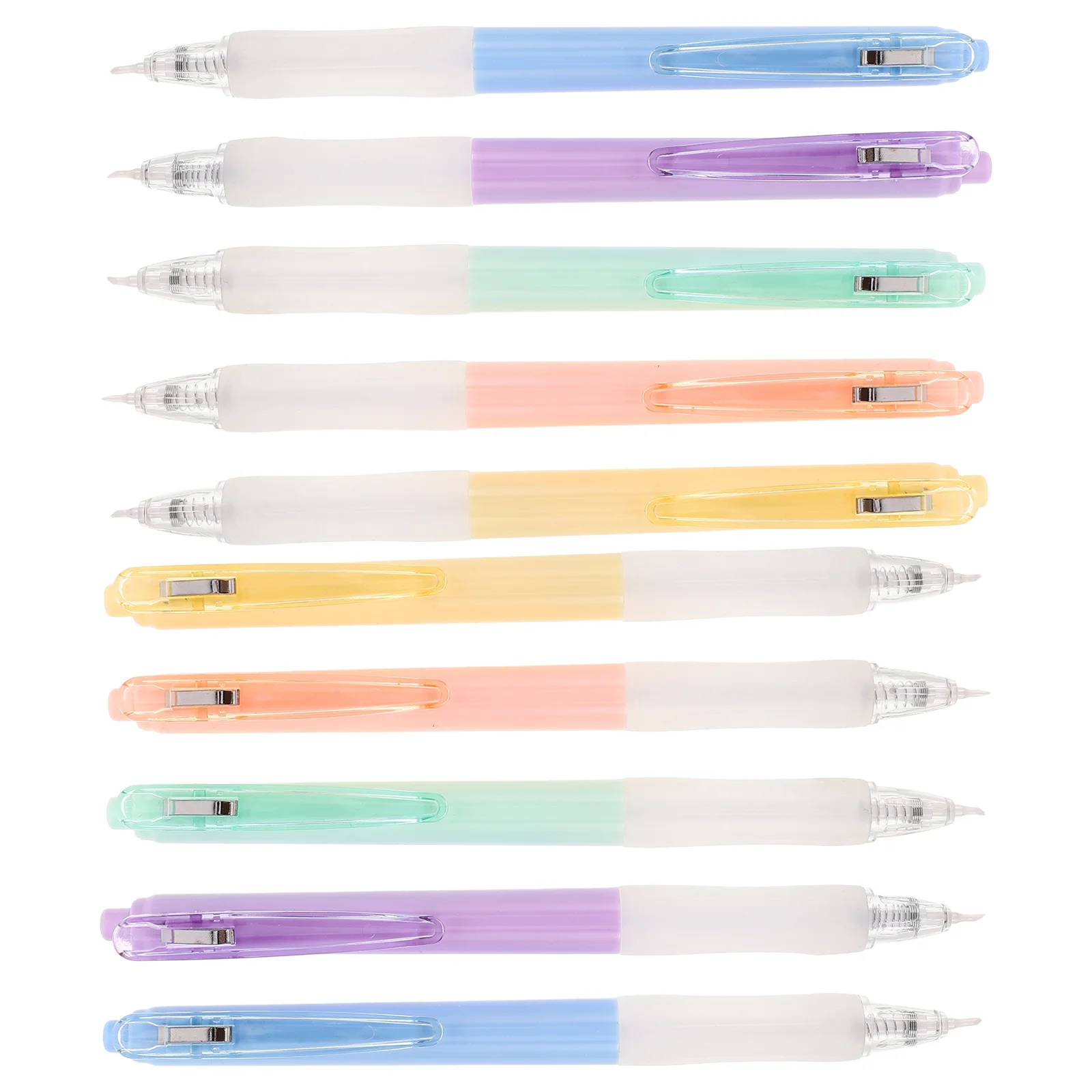 10Pcs Pen Shaped Precision Cutter Ceramic Tip Retractable Safe Paper Cutting Tool Home School Supplies Safety Pen