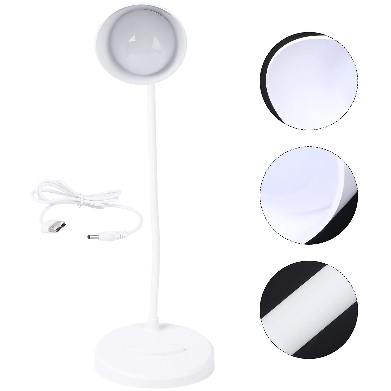 Lampe LED à clipser, Rotation à 360 degrés, Rechargeable par USB, commande tactile, lampe de chevet à intensité variable