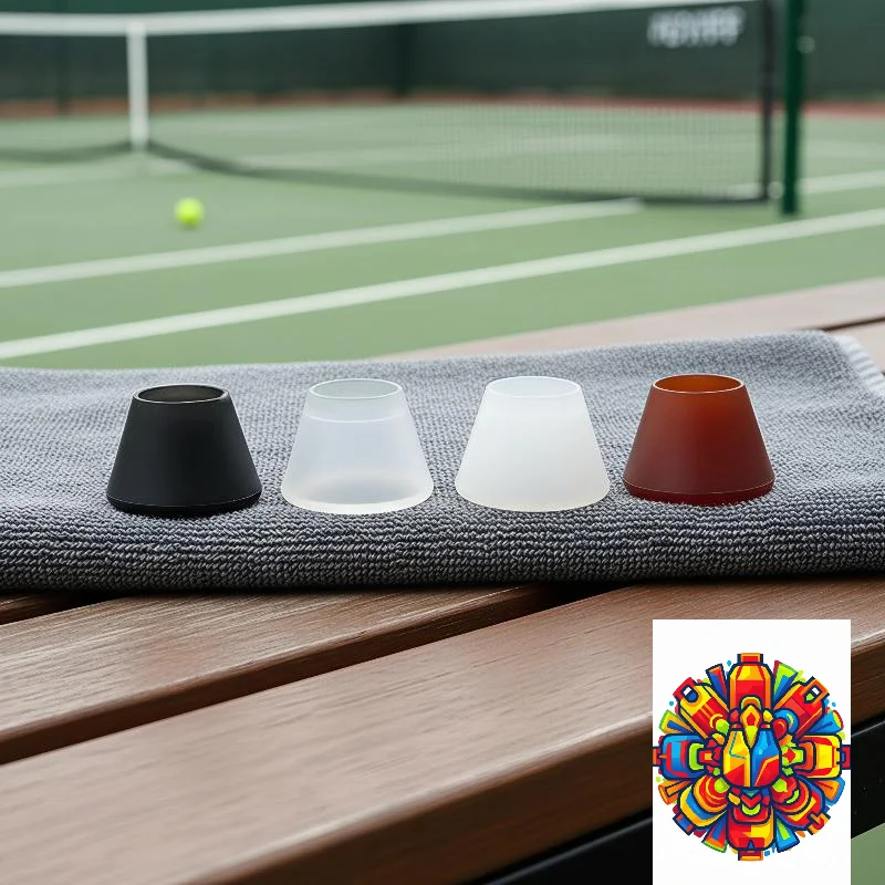 Non-Slip Tennis Racket Handle End Cover Eco-Friendly Silicone Racquet Butt Cap Protector for Outdoor Sports Accessory