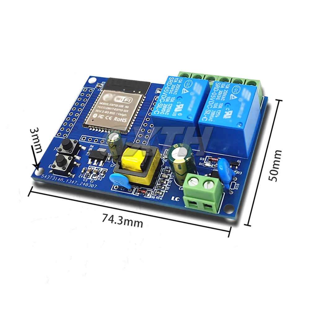 ESP32 WIFI Bluetooth BLE 1/2/4/8-Kanal-Relaismodul ESP32 Entwicklungsboard Zubehör AC220V/DC5-30V – Detail 15