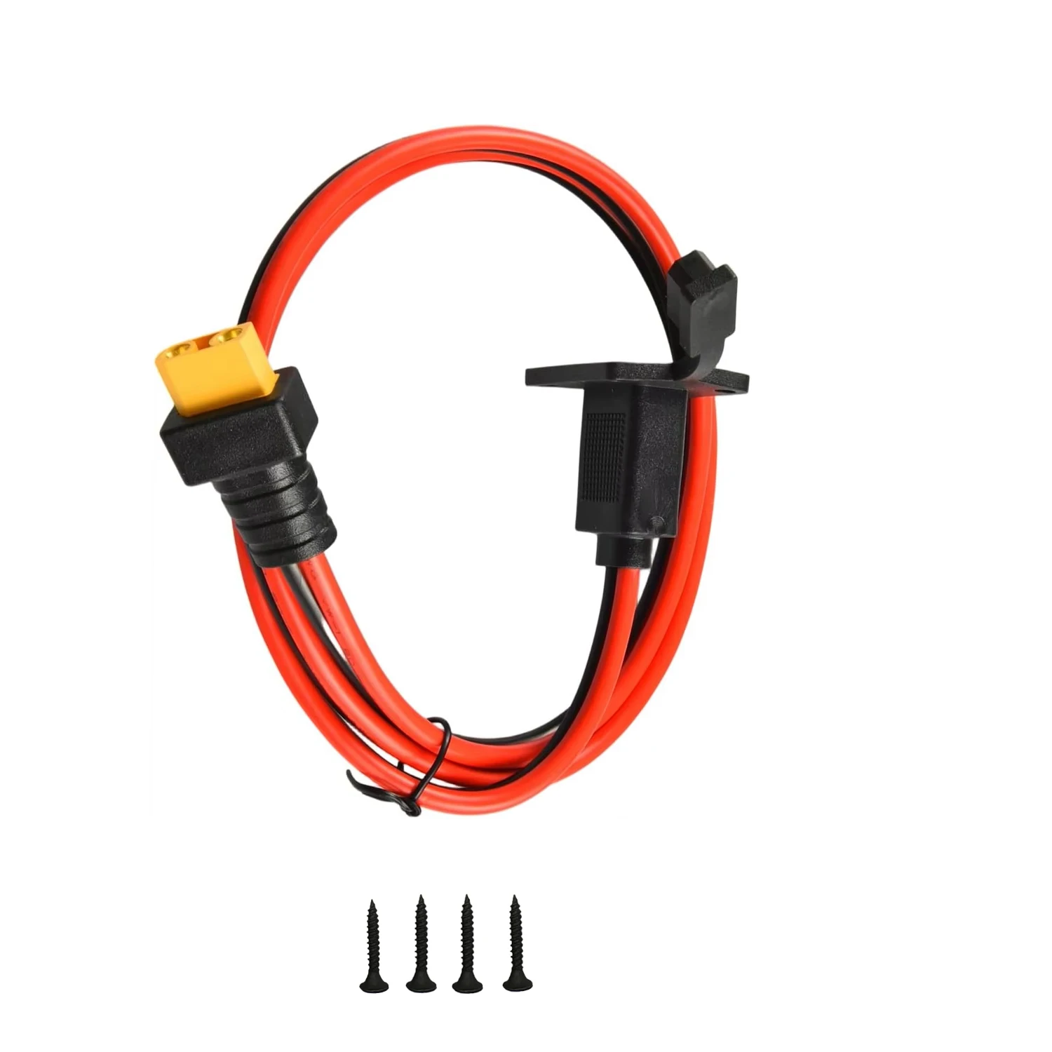 JMUYTOP 3FT 12AWG XT60 Panelmontage-Kabel XT90 Stecker auf Buchse Kabel Hochleistungs-Solargenerator/LiPo-Akku/FPV-Drohnen-Adapter