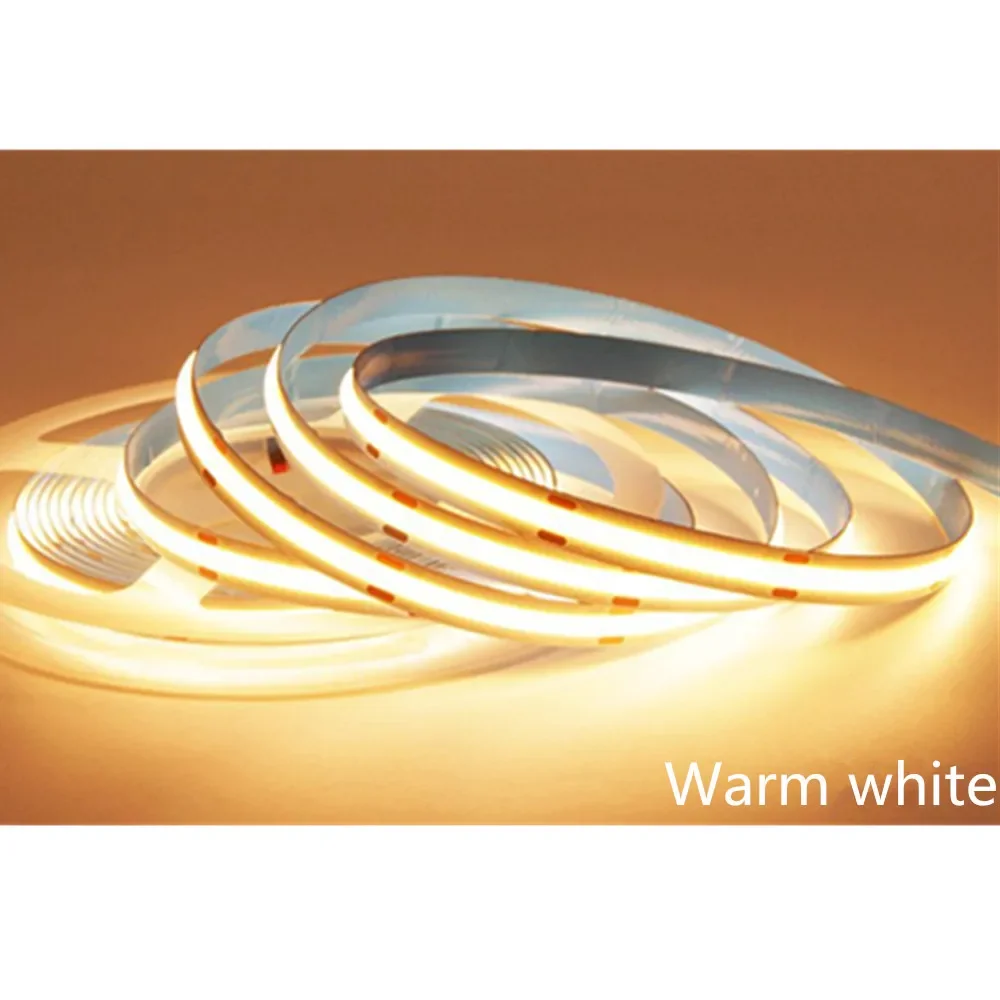 COB Light Strip Self-Adhesive Ultra-Thin 12V1M2M3M4M5M Low Voltage LED And Adaptre Flexible Soft Ceiling Decoration Cabinet Supe image 3