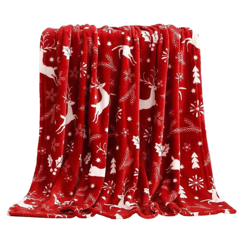 

Christmas Blanket Christmas Decor Holiday Theme Home Decor Warm and Cozy Throws Christmas Room Decor Winter Bedding Xmas Gifts