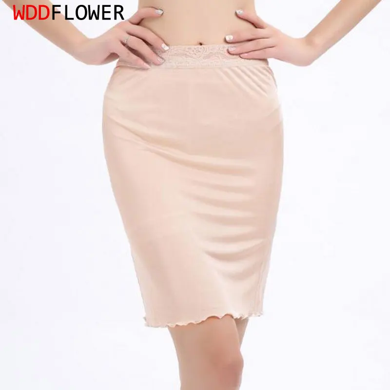 1PC 50% jedwab 50% wiskoza dzianiny koronki majtki z niskim stanem koszula nocna bielizna nocna podkoszulek M L XL XXL SG350