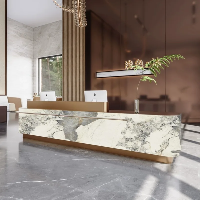 Design Modern Reception Desks Beauty Shop Luxury Bar Hotel Restaurant Reception Desks Executive Bureau Commercial Furniture