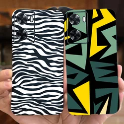 For oppo A57s Case CPH2385 Zebra Stripes Soft Silicone Shockproof Phone Cases Cover For Oppo A57 5G A57 4G Bumper Coque Fundas