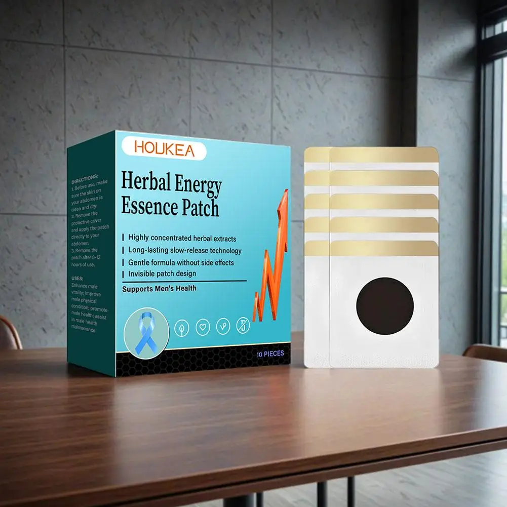 

10PCS/Box Male Health Herbal Patch Portable Enhances Energy Continuously Released for up to 24 Hours Health Care Patch