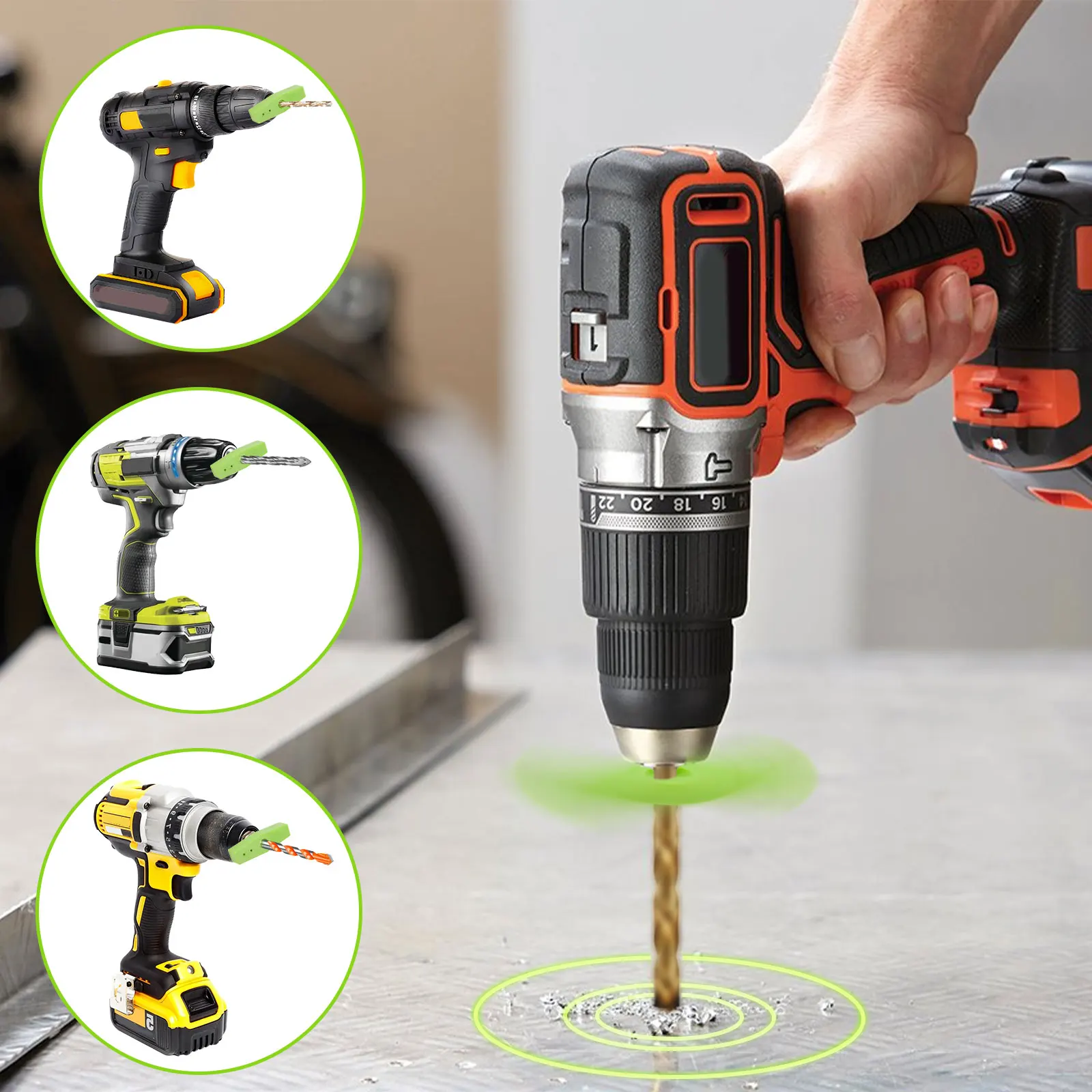 محدد موقع ضوء ثقب الحفر ، منضدة الحفر ، دليل مستقيم ، عرض بدون حجب ، البلاستيك