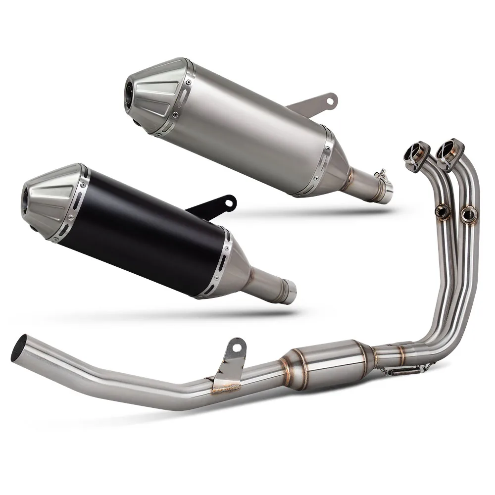 Motorcycle exhaust Full system Header pipe For CFMOTO 450MT Ibex450 IBEX 450/MT  Motobike escape Muffler with DB Killer
