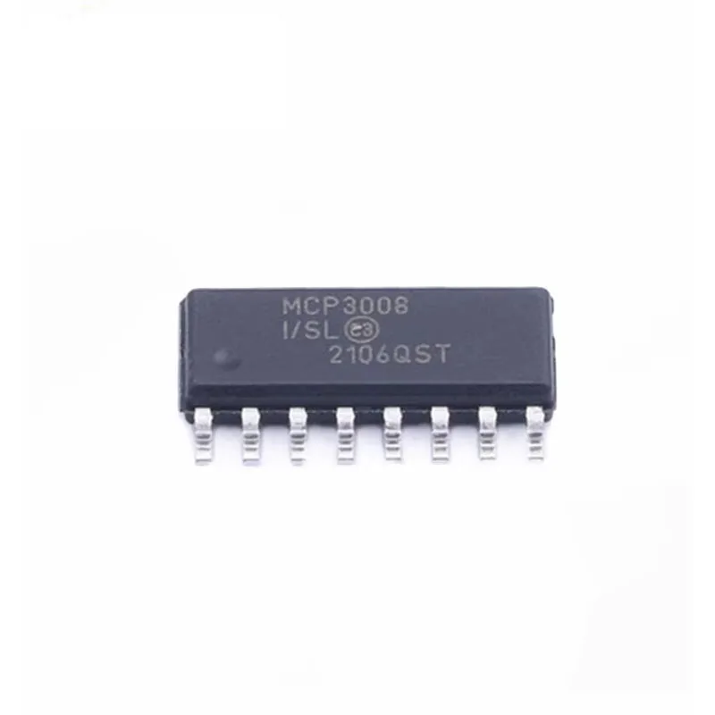 1-5 قطعة MCP3008-I/SL Mcp3008 SOIC-16 Mcp 10 بت 8 قناة ADC رقاقة الرقمية إلى التناظرية محول IC رقاقة