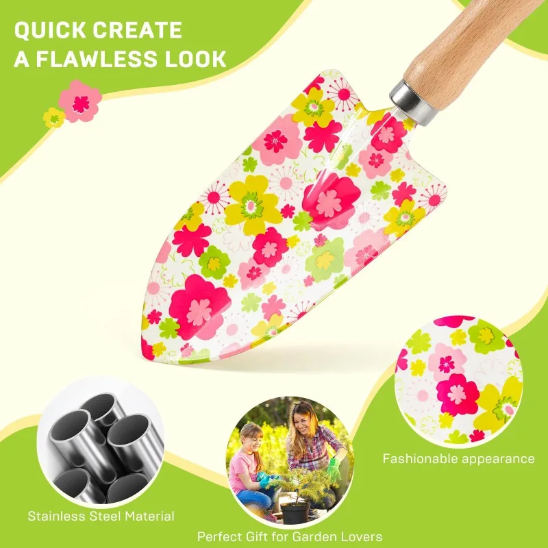10PCS New Style Gardening Printed Set Garden Tool Set