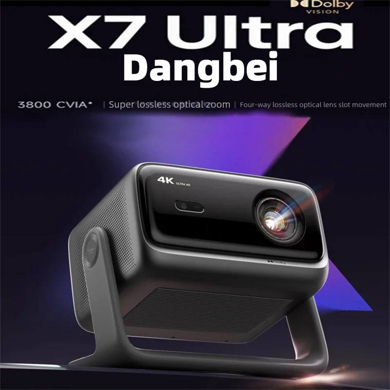 Dangbei X7 Ultra 4K Tri-Color Laser Projector UHD 3800 CVIA Smart Screen Mirroring Low Blue Light 128GB Home Theater Projector