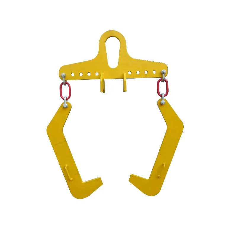 鋼材および金属加工用工業用コイルリフター ダブルフック水平鋼コイル吊り上げ装置 二脚Cフック