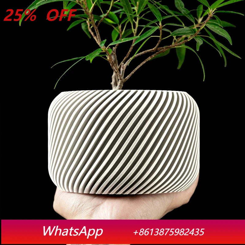 

LTT square rhombus line texture flower pot fashion home decoration