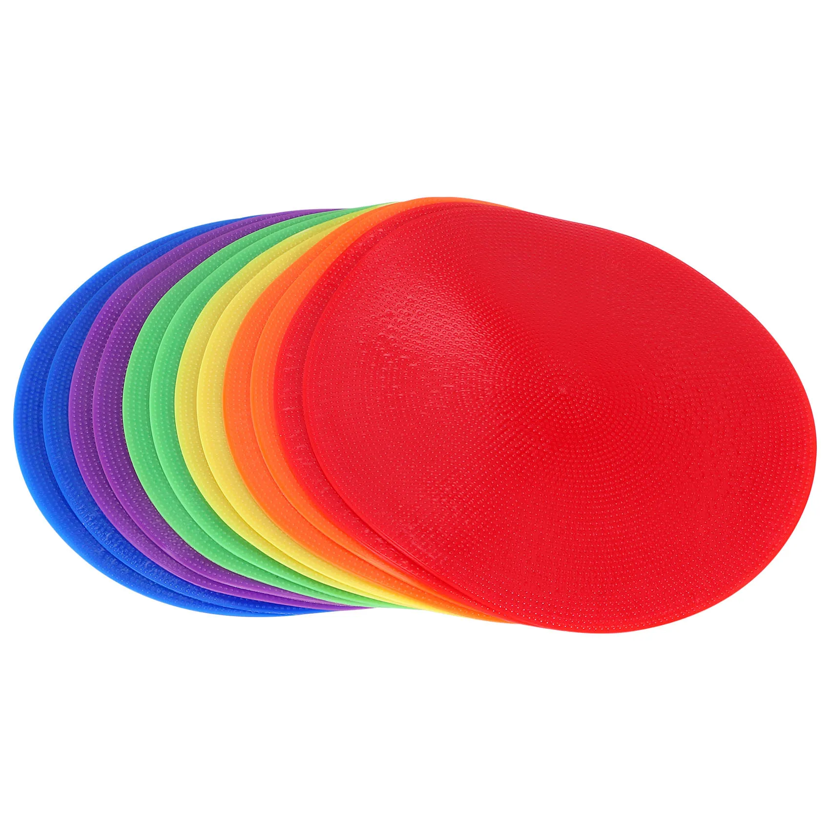 A29Z-12Pcs Colored Spot Marker Non-Slip Agility Markers Flat Cones Dots For Football Basketball Training Dance Practice