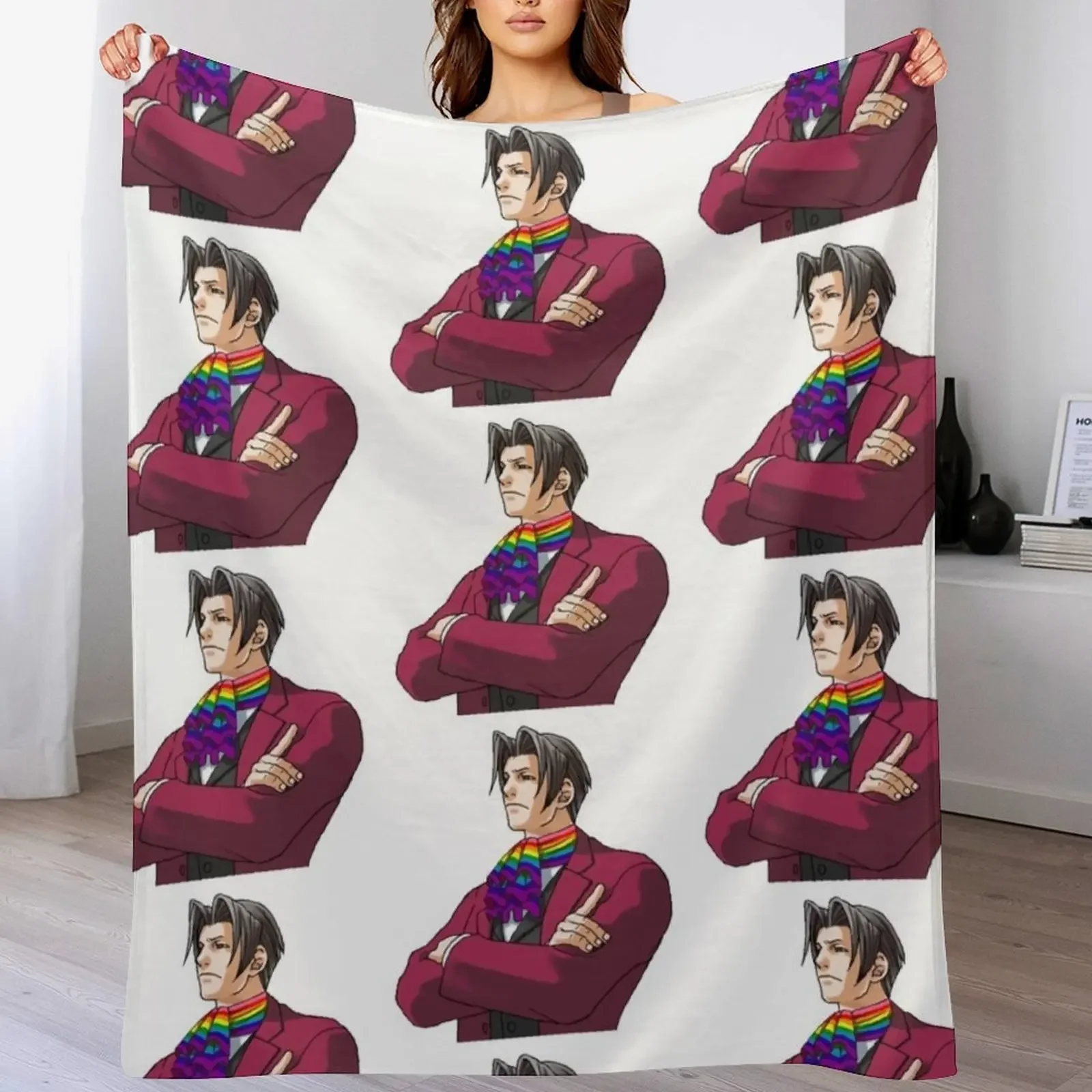 

Miles Edgeworth Pride Throw Blanket Thins Blankets Sofas Of Decoration Luxury Brand Thin Blankets