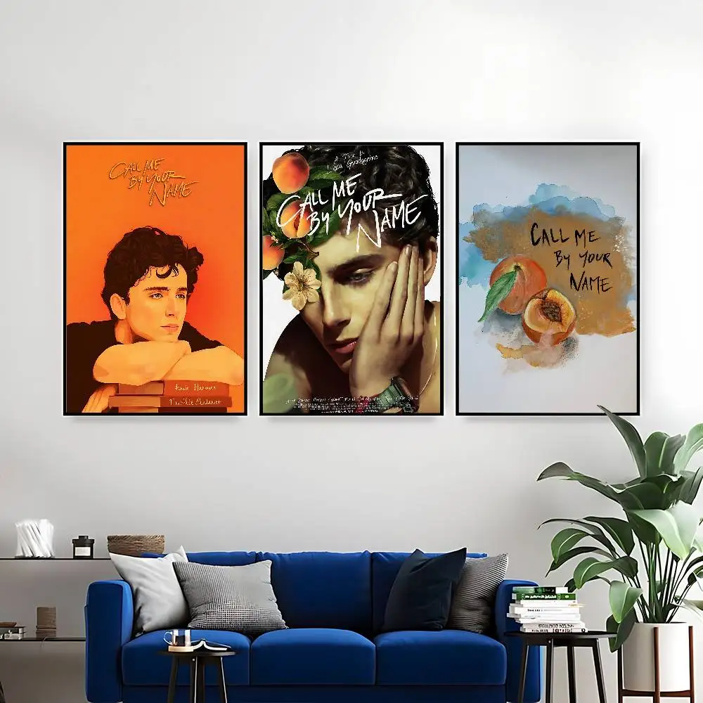 BL فيلم اتصل بي باسمك ملصق طباعة قماش صور المنزل لغرفة المعيشة وغرفة النوم جدار ديكور حديث بدون إطار اللوحة